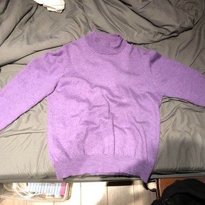 Purple Mock Neck - Paul Fredrick